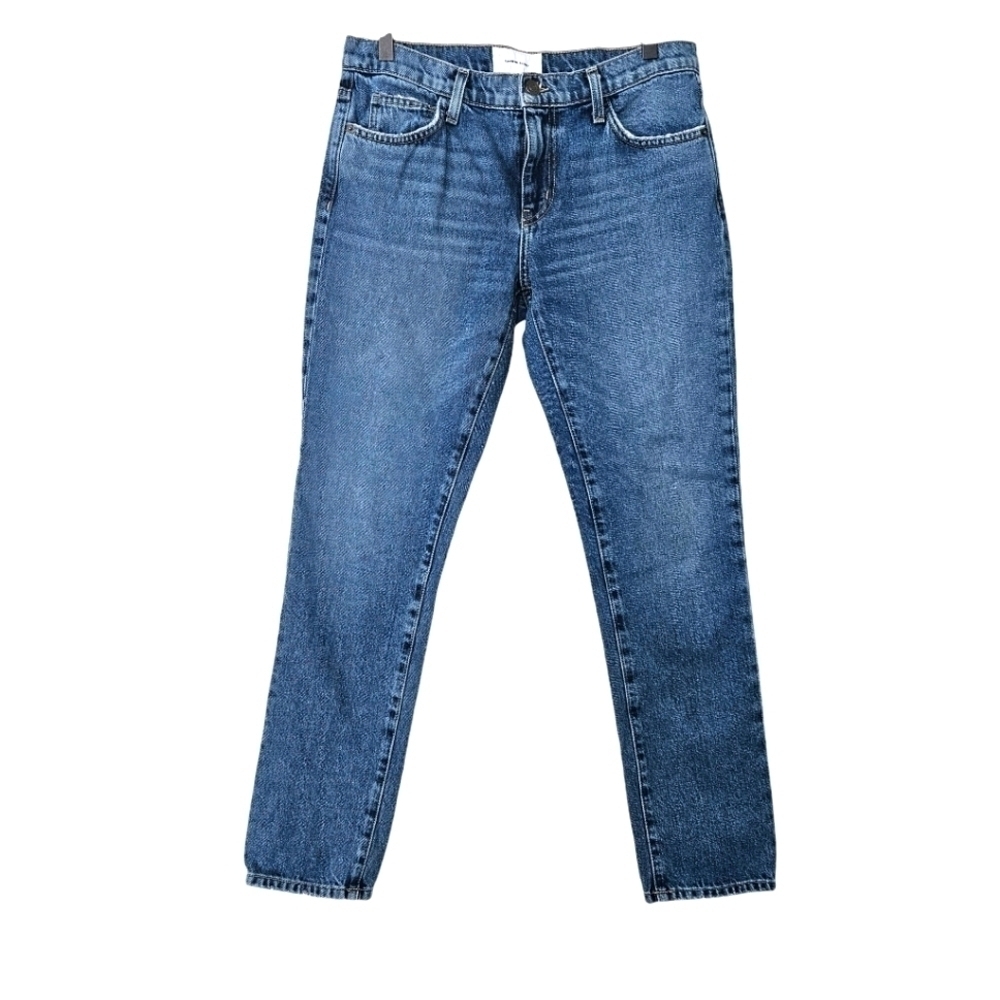 Current/Elliott The Easy Stilletto with rolled Hem blue jeans size 28